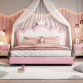 Full Size Upholstered Princess Bed With Crown Headboard Full Size Platform Bed With Headboard And Footboard