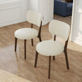 Fully Assembled Faux Leather Dining Chairs Set Of 2 Beige