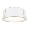 Fulton 3 Light Polished Nickel Flush Mount