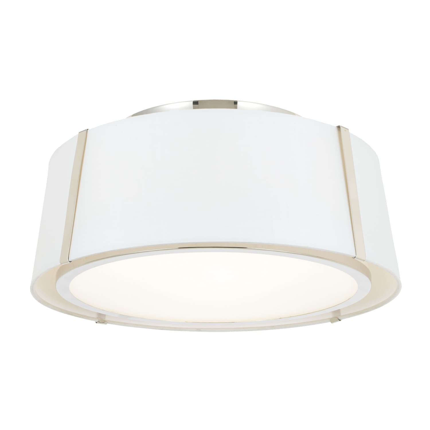 Fulton 3 Light Polished Nickel Flush Mount