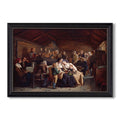 Funeral Feast 1854 Adolph Tidemand Custom Framed Canvas
