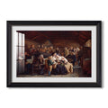 Funeral Feast 1854 Adolph Tidemand Custom Framed Print