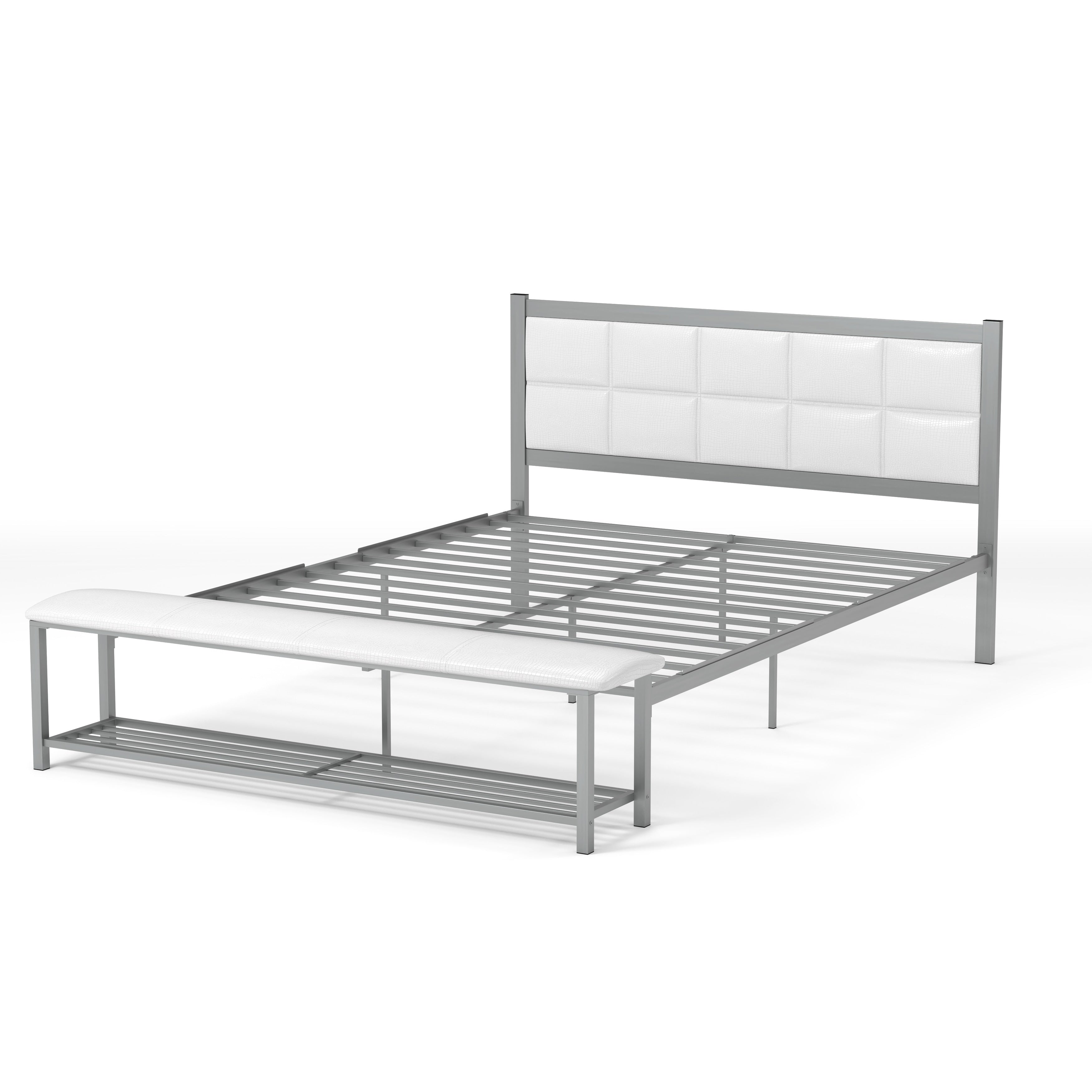 Porch Den Sexton Modern Platform Bed With Bench