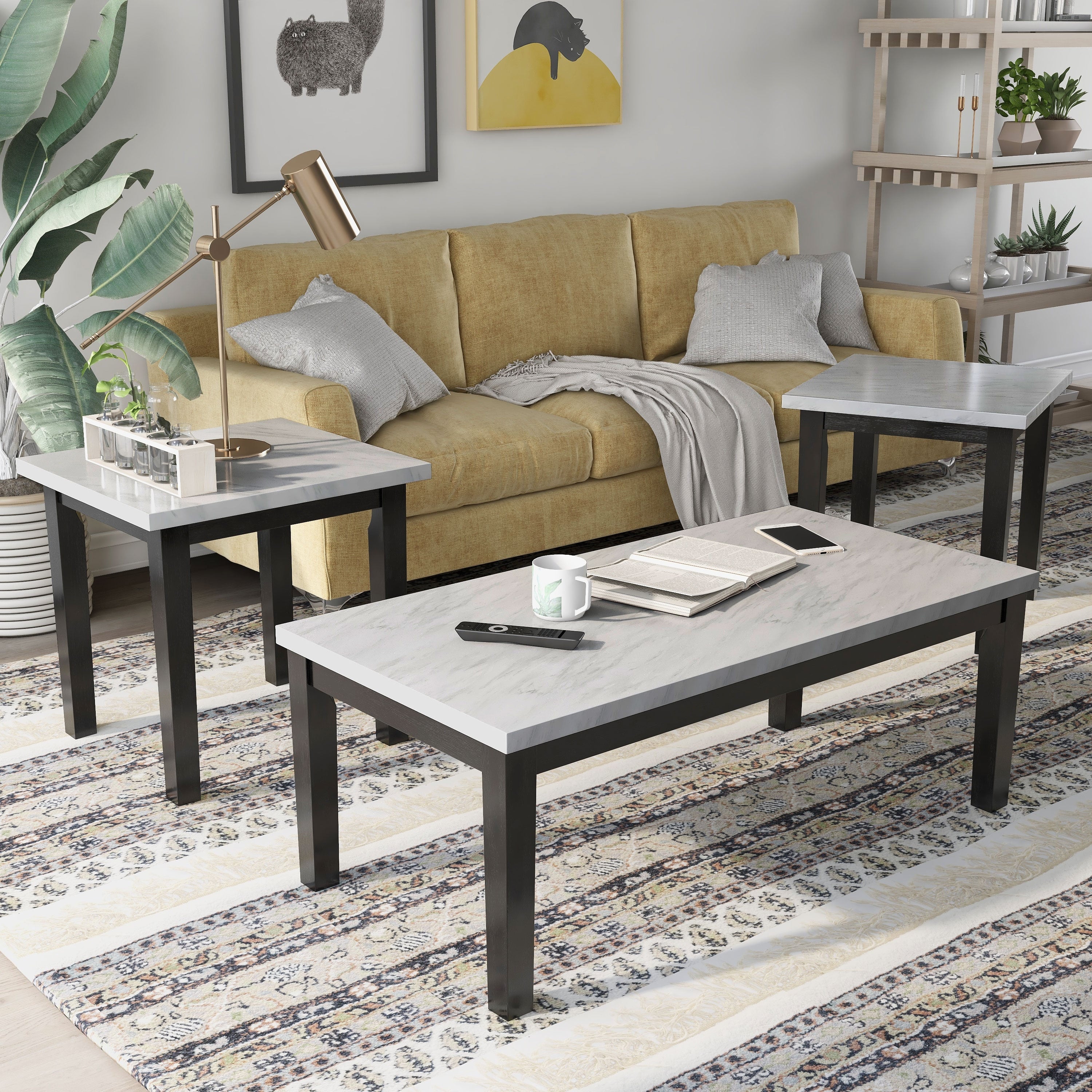 Furniture Of America Amara Contemporary Accent Tables Set Of 3 .