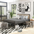Furniture Of America Aramana Industrial Steel Platform Bed