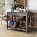 Furniture Of America Aranda Rustic Grey 2 Drawer Sofa Table.