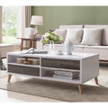 Arella I Mid Century Modern White Coffee Table By Foa