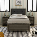 Furniture Of America Aury Grey 3 Piece Bedroom Set With 2 Nightstands