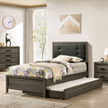 Furniture Of America Aury Transitional Grey Bed And Trundle Set