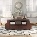 Furniture Of America Basa Contemporary Walnut Storage Coffee Table