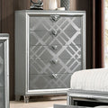 Furniture Of America Bel Air Contemporary Silver 5 Drawer Chest