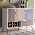 Beler Mid Century White Buffet By Foa