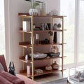 Rayna I Contemporary Light Walnut Display Shelf By Foa