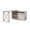 Furniture Of America Brasnar Transitional L Shape Desk