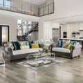 Furniture Of America Brin Transitional Grey 2 Piece Living Room Set