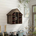 Furniture Of America Judith Farmhouse Rustic Tabletop Wine Rack