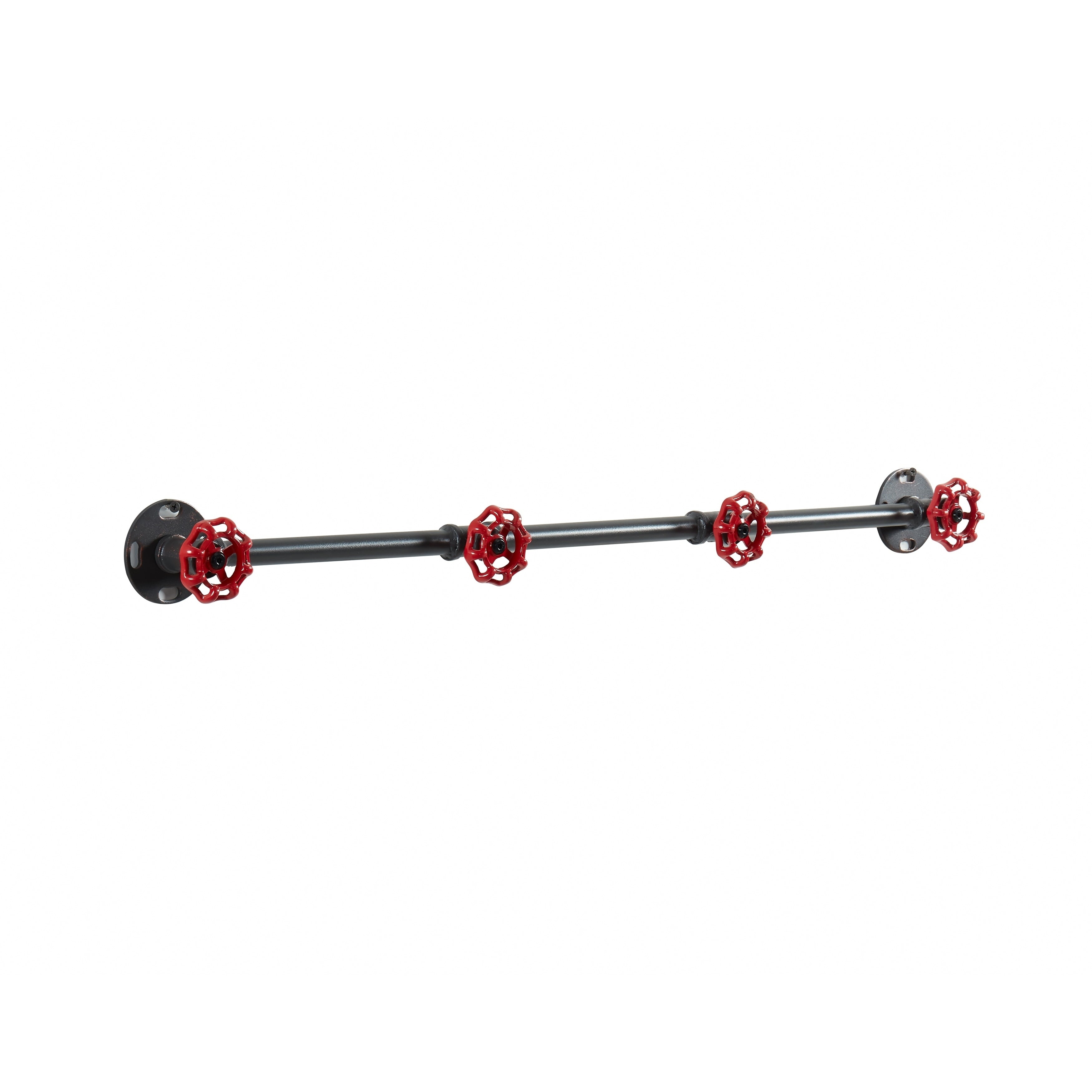 Furniture Of America Cambria Sand Black Industrial Wall Coat Rack