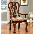 Gracewood Hollow Sita Formal Cherry Brown Upholstered Dining Chair Set Of 2