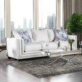 Furniture Of America Catalina Contemporary Chenille Nailhead Sofa