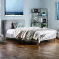 Carson Carrington Svinninge Mid Century Modern Tufted Flannelette Queen Size Bed