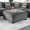 Furniture Of America Cleo Square Grey Ottoman