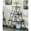 Furniture Of America Contemporary Glass Shelves Bookcase