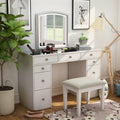 Aphrodite Transitional White Vanity Set By Foa