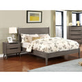 Carson Carrington Bodo Grey Mid Century Modern 2 Piece Bed And Nightstand Set