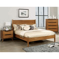 Corrine Mid Century Modern Oak 3 Piece Bedroom Set