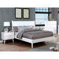 Carson Carrington Bodo White Mid Century Modern 3 Piece Bedroom Set