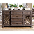 The Gray Barn Cornerways Rustic Brown 68 Inch Dining Server