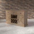 Furniture Of America Cooper Rustic Light Oak Wood Multi Storage Dining Server