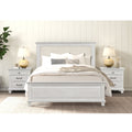 Furniture Of America Eleanor 3 Piece Weathered Grey Solid Wood Panel Bedroom Set With Dentil Molding