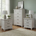 Furniture Of America Eleanor 3 Piece Weathered Grey Wood Chest And 2 Nightstand Bedroom Set