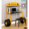 Furniture Of America Elementary Bus Inspired Metal Workstation Desk With Usb