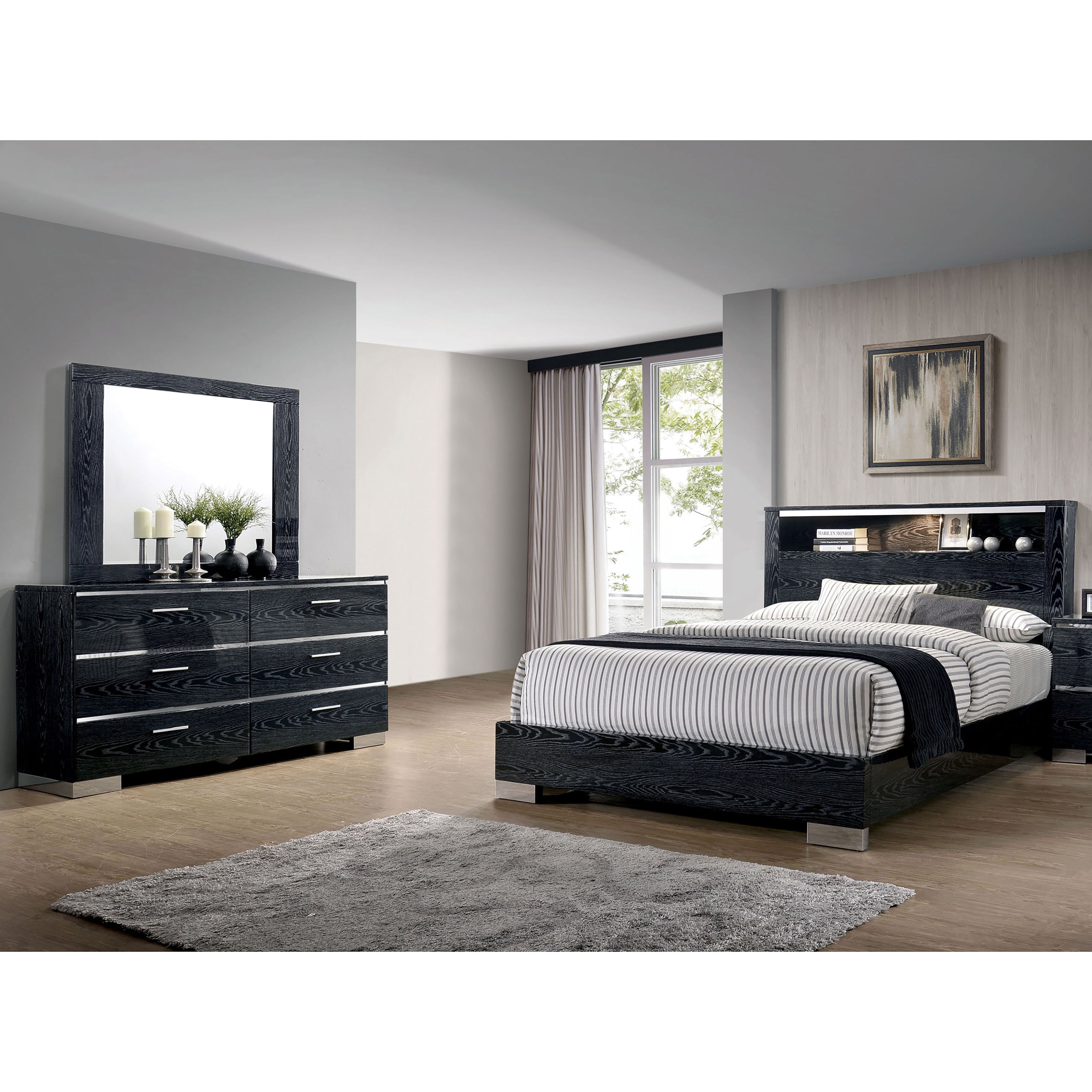 Furniture Of America Elysee 2 Piece Queen Storage Bed Set