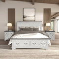 Furniture Of America Eryndor Modern Farmhouse 3 Piece White Solid Wood Platform Bedroom Set