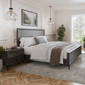 Furniture Of America Fable Modern 2 Piece Solid Wood Panel Bedroom Set