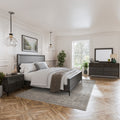 Furniture Of America Fable Modern 4 Piece Solid Wood Panel Bedroom Set
