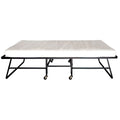 Feld Contemporary Twin White Rollaway Bed With Mattress By Foa