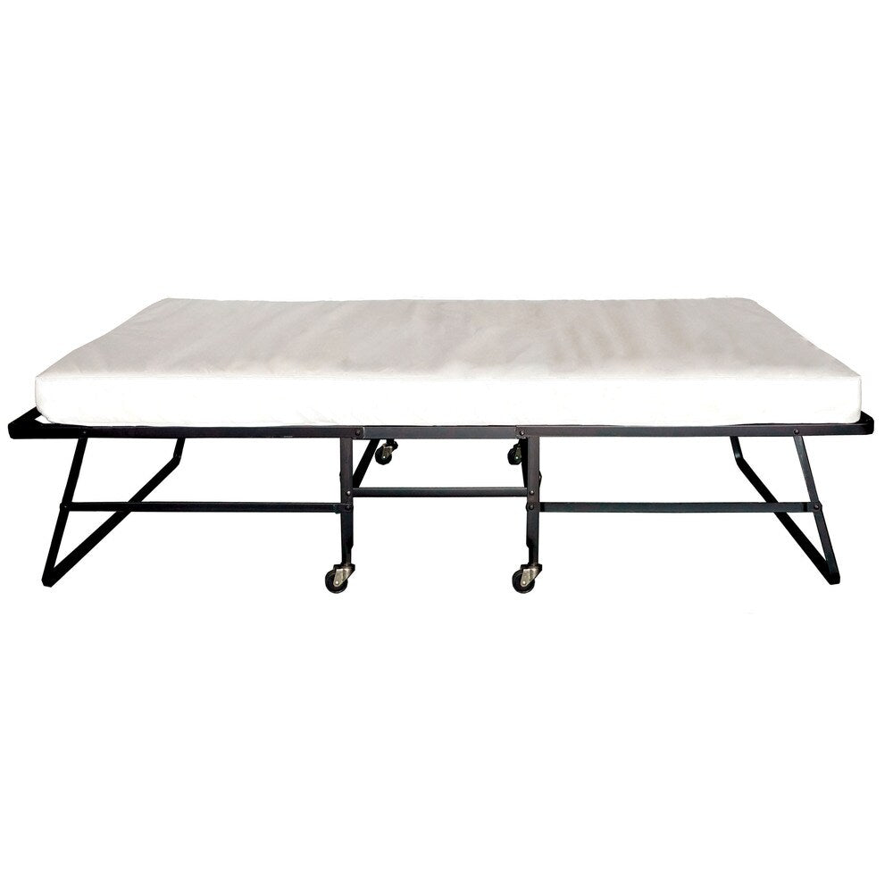 Furniture Of America Feld Contemporary Black 30 Inch Steel Rollaway Bed