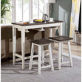 Furniture Of America Flaros Transitional 3 Piece Bar Table Set