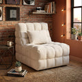 Furniture Of America Freyn Modern 35 Inch Fabric Biscuit Tufting Accent Chair