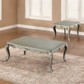 Furniture Of America Furno Traditional 2 Piece Champagne Wood Coffee Table Set