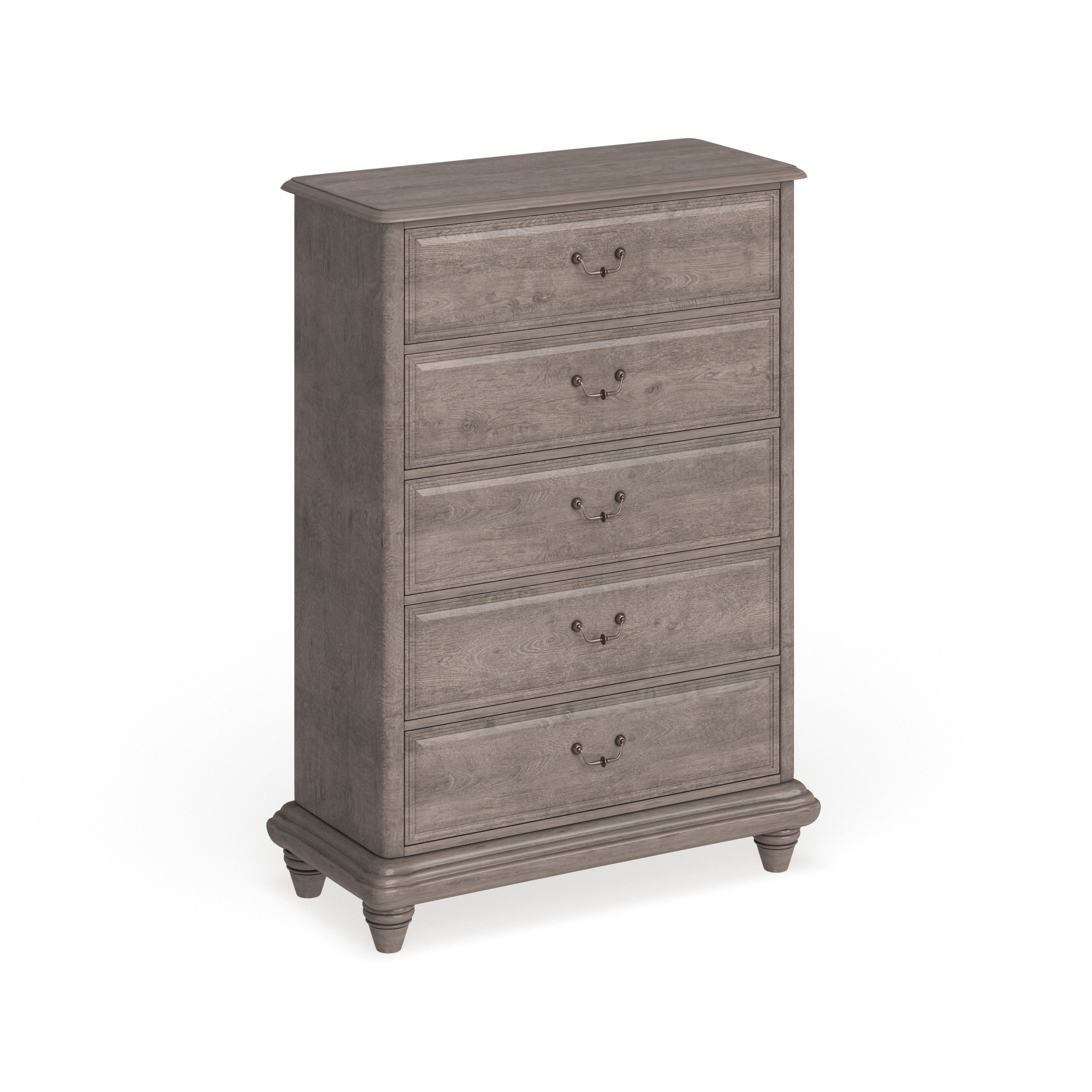 Furniture Of America Rustic Grey 5 Drawer Chest