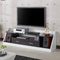 Kermin Two Tone White Espresso 70 Inch Entertainment Tv Stand By Foa