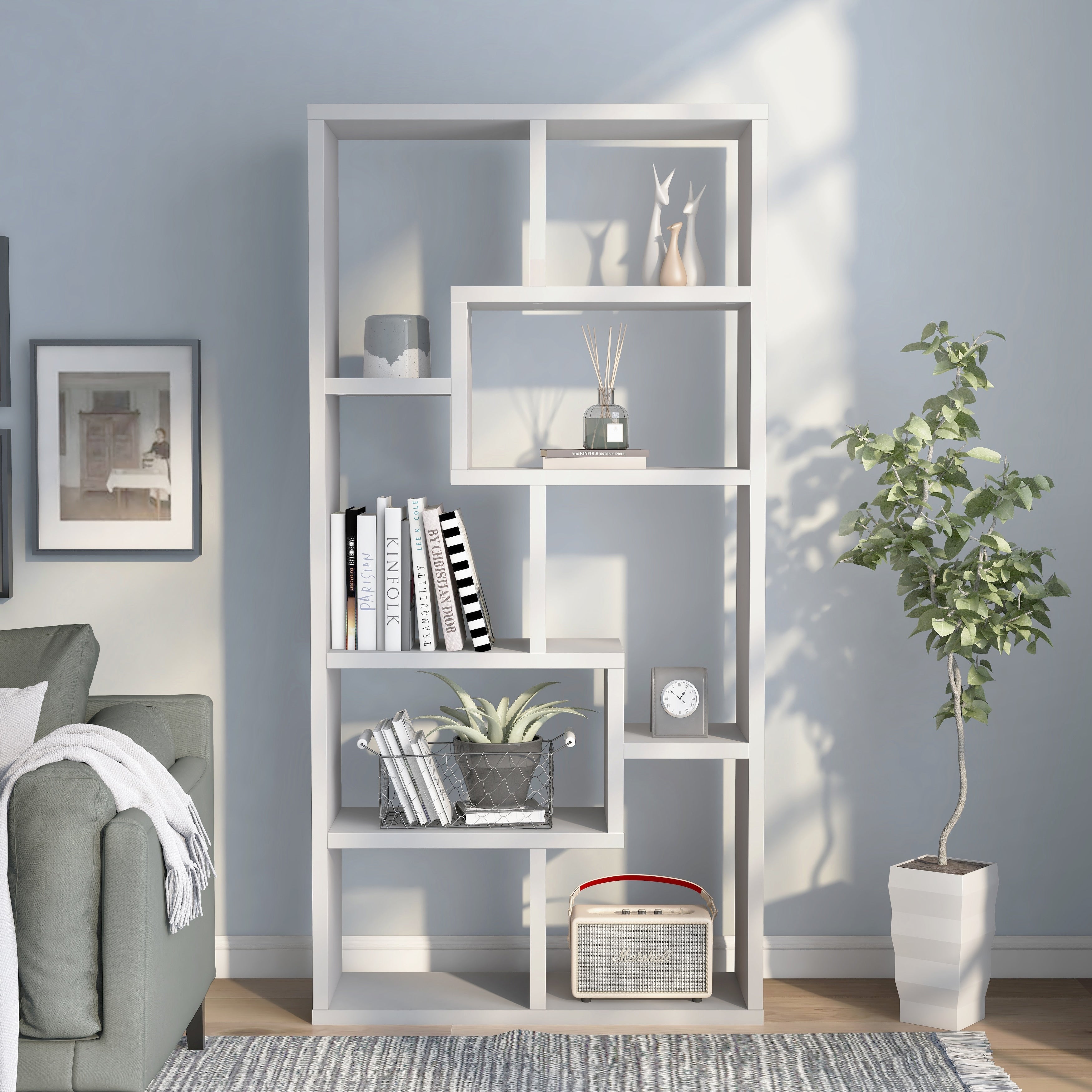 Porch Den Verrazano Contoured Leveled Display Cabinet