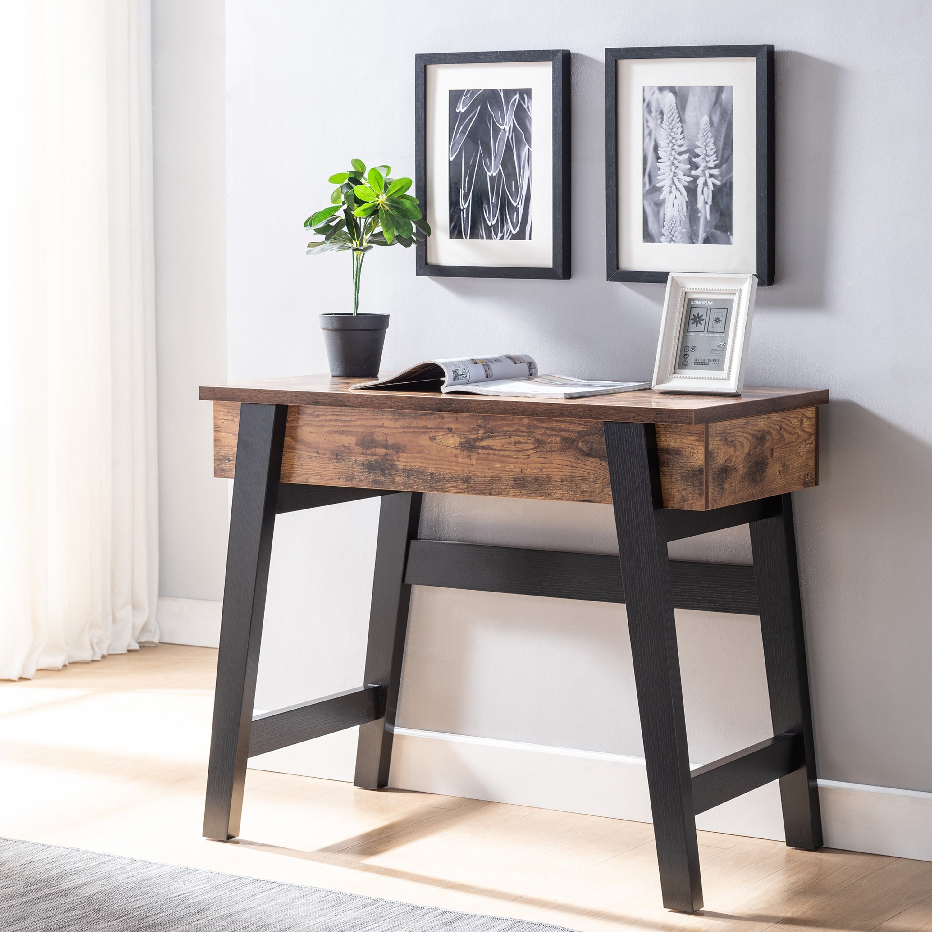 Furniture Of America Gino Contemporary Lift Top Console Table