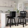Furniture Of America Karille Modern Black 24.75 Inch Counter Height Chair Set Of 2
