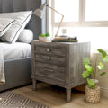 Kerilan Contemporary Grey 3 Drawer Nightstand By Foa